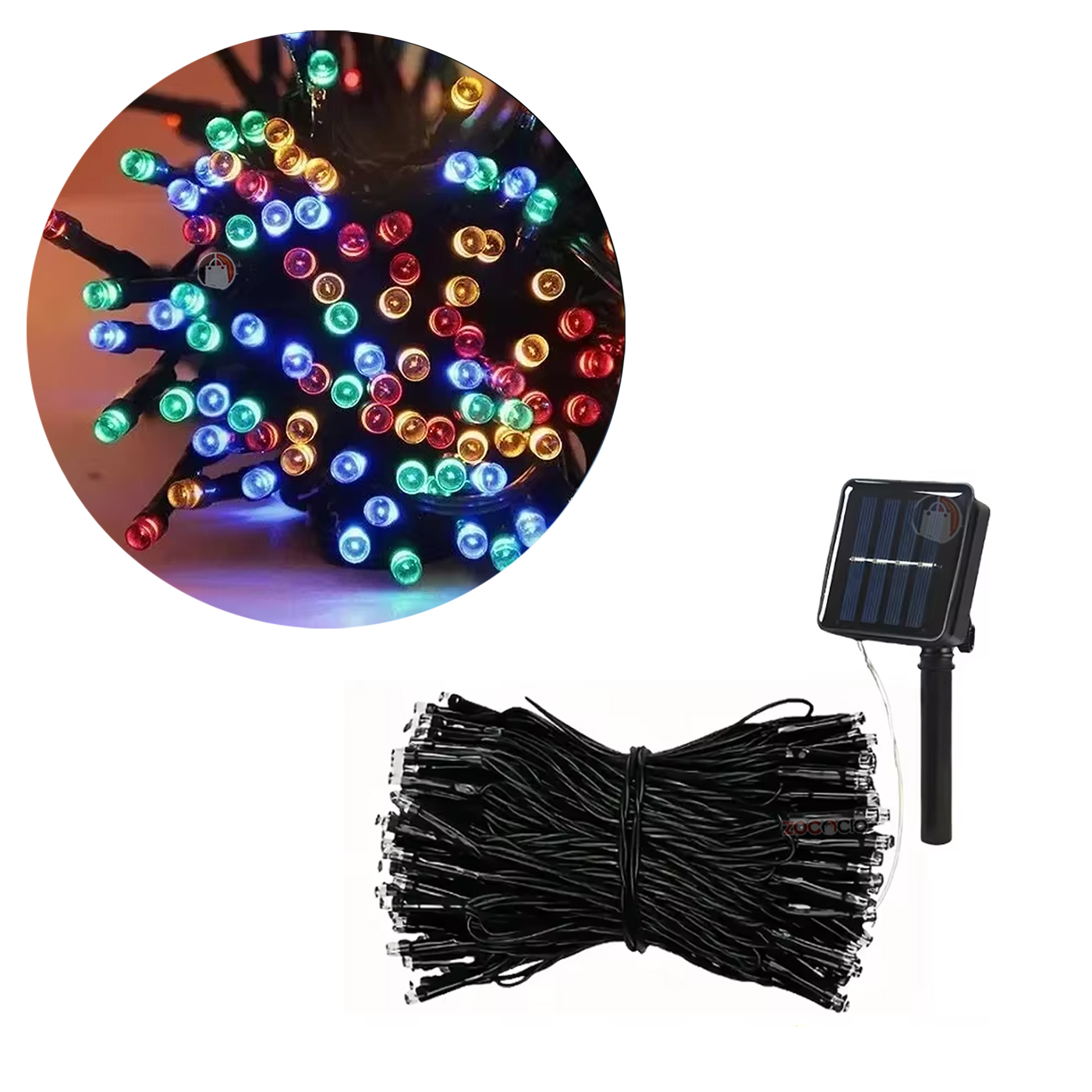 Luces Navidad Energía Solar Eco 200 Led
